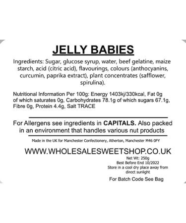 Bassets Jelly Babies (250G) - Buy Online on GoSupps.com