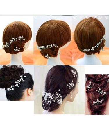10 Pack Bridal Pearl Hair Pins - Wedding Party Headpiece Accessories for Bride & Bridesmaid - Set of 10 - Buy Online on GoSupps.com