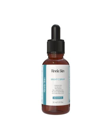 Rinela Skin Brilliant C E Ferulic Serum Advanced Antioxidant Face Treatment with 15% L Ascorbic Acid 1% Alpha Tocopherol 30ml/1.01 fl oz
