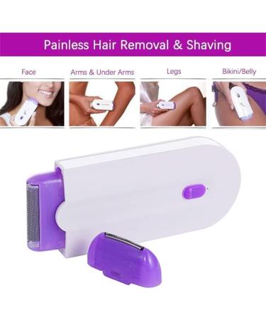SKN Silky Smooth Hair Remover - Painless Rechargeable Epilator with Light Technology - Hair Removal for Any Body Part (1 set) - Buy Online on GoSupps.com