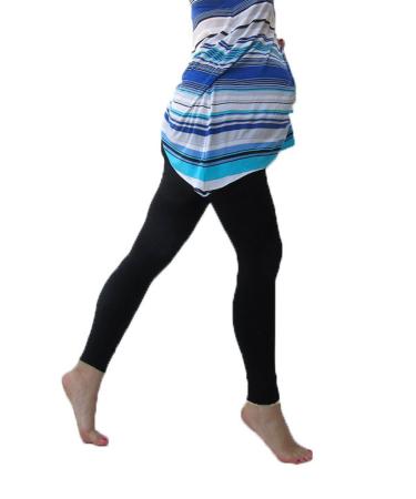 Maternity Zigzag Leggings Over Bump Multicoloured Print Leggings No See Through Maternity Leggings Chevron Print Pregnancy Yoga Wear (S Black) S Black