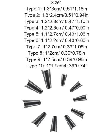 Dajidafu 500 Pieces Nails Acrylic Manicure Square False Transparent C-Curve Gel DIY Decor Extensions Decorations Gifts Salon clear - Buy Online on GoSupps.com