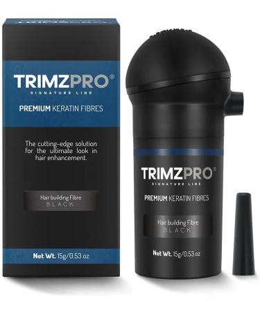 Trimzpro Signature Keratin Hair Fibres 14g - 10 Shades | Instant Thickening & Concealing Powder | Lock-In Tech for Natural Look & Durability | Hair Volumizer for Men & Women DARK BLONDE - Buy Online on GoSupps.com