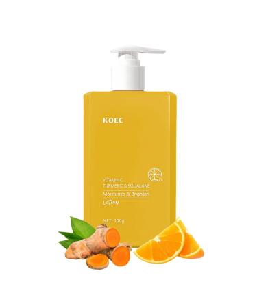Turmeric & Vitamin C Cream Face Body Lotion - Firming Brightening and Moisturizing Skin Care (300ml)