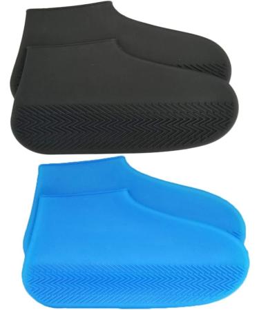 Healifty Silicone Shoe Covers - Disposable Rain Boots for Men - Black (Size S) - Buy Online on GoSupps.com
