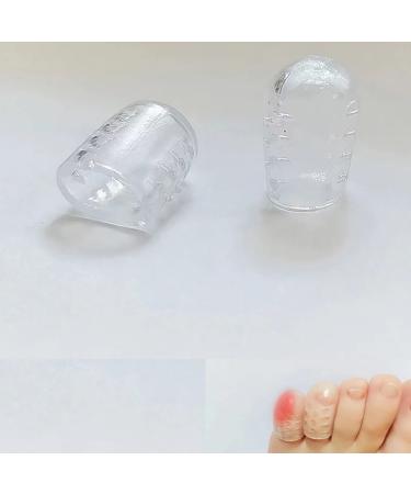 Silicone Anti-Friction Toe Protector Clear Gel Toe Caps Gel Toe Protectors Breathable Toe Covers Little Toe Protectors Caps Guards Clear Silicone Anti-Friction Toe Protector. (10)
