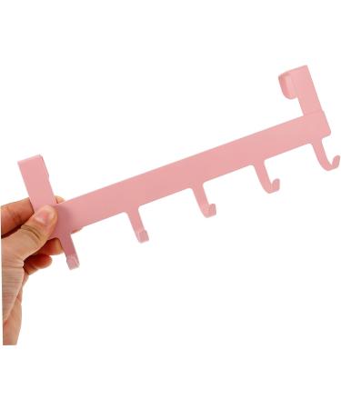 Cabilock Over The Door Towel Rack Over The Door Towel Bar Traceless Hooks Hook up Row Hook Household Size 1 Pink - Buy Online on GoSupps.com
