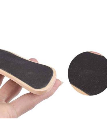 3Pcs Double Sided Foot Scraper - Exfoliating Wooden Handle Callus Remover & Foot Massage Tool (Black Foot Shape) - Premium Pedicure Solution for Smooth Feet - Buy Online on GoSupps.com