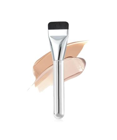 Ultra Thin Flat Head Foundation Brush 2024 New Flat Foundation Brush for Liquid Makeup Professional One-line Covered Flat Brush Lightweight Beauty Tools (Size : 1pc)
