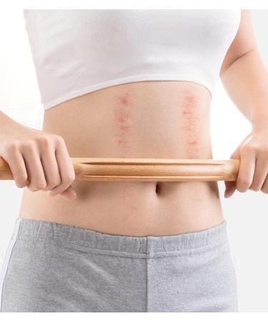 Natural Wood Guasha Massage Tools Set - 4 Piece Large Body Scraper for Back Shoulder Neck & Legs - Enhance Relaxation & Pain Relief - Buy Online on GoSupps.com