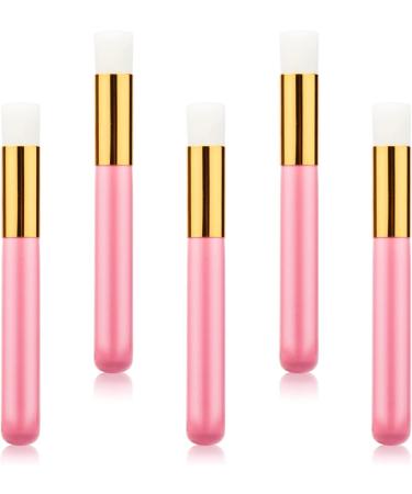 Prousky 5 pieces eyelash shampoo brush nose pores deep cleaning brush panel-off blackhead brush remove tool eyelash brush cleaner and brush mascara magic bars for facial cleaning rose