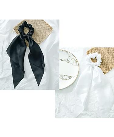 Hair Scarf Scrunchies Bow Scrunchies for Hair Chiffon Floral Scarf BowPonytail Holder for Women Girls (liangA) - Buy Online on GoSupps.com