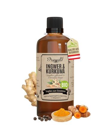 Danhofer said NEW Auwald ginger & turmeric drops BIO highquality extract extract essence and tincture 100 organic farming free from artificial additives and colorants made in Austria