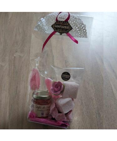 TP LP Tout Pour Les Papilles Small gourmet rose gift box - Original gift - Confectionery & jam - 200g - Buy Online on GoSupps.com
