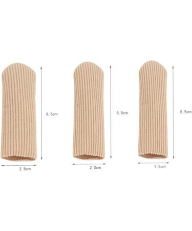 Lurrose 4pcs Silicone Gel Thumb Toe Protectors - Foot Cap Gel Pad Sleeves for Toe and Thumb - Nylon Sleeve Buffer Tube - Finger Cot Toe Cover - Thumb Picture 1 - Buy Online on GoSupps.com