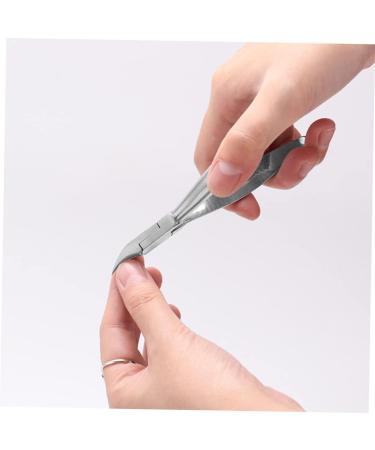 1 Set Manicure 2-piece Set Ingrown Toe Nipper Cuticle Tool Cuticle Manicure Nipper Manicure Trimmer Ingrown Toe Clipper Cuticle Pusher Nail Pedicure Stainless Steel - Buy Online on GoSupps.com