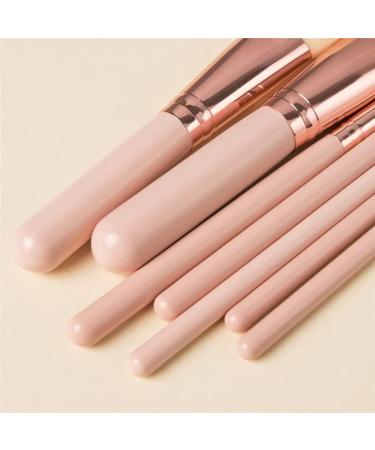 7-Piece Makeup Brush Set - Angular Blush Fan Brush Smudge Brush Flat Brush - Lip Liner CONCEALER BLUSHER Lip Gloss Eyebrow Pencil FOUNDATION Eye Shadow - Pink and White - Lady's Beauty Makeup - Buy Online on GoSupps.com