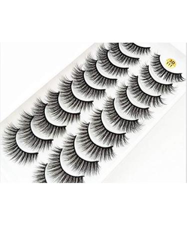 10 Pairs Natural 3D Mink False Eyelashes for Beauty - 38 Styles (3D111) - Buy Online on GoSupps.com