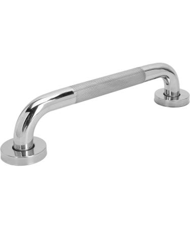 Slipless Stainless Steel Bathroom Handle - Safety Handrail for Seniors | 12-inch Shower & Corridor Support - Buy Online on GoSupps.com