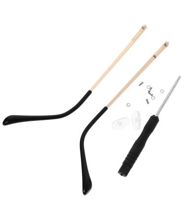 Combined 1 pair replacement glasses for sunglasses Metal glasses Replacement bars replacement glasses brick glasses arm components components accessories universal suite golden 13x0.5x0.3cm
