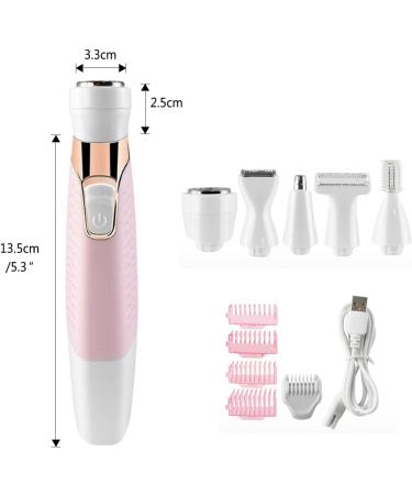 Electric Facial Hair Removal Set for Women - Painless Hair Trimmer for Eyebrows, Nose, Face, Body, Bikini - Rechargeable & Waterproof - Buy Online on GoSupps.com
