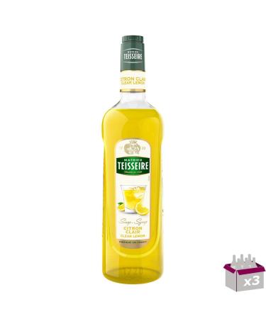 Set of 3 - TEISSEIRE - Light Lemon Syrup - 1L