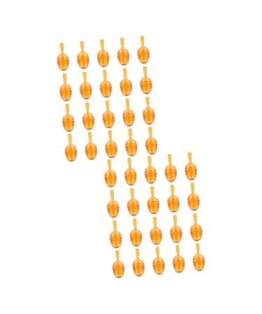 FRCOLOR 40 Pcs Lip Gloss Lip Gloss Empty Tube Honey Pot Lip Gloss Clear Lip Balms Tube Lip Honey Pot Lip Oil Lip Tubes with Wand Empty Llipstick Bottle Lip Gloss Stick Plastic Cosmetic 0.04 Ounce (Pack of 1) Brownx2pcs