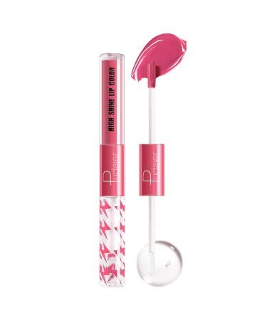 Marine Forest High Shine Lip Gloss with Clear Fixed Color Lip Oil  Up to 24 Hours Long Lasting Dual Ended Liquid Lipstick  Lightweight and Non Sticky  0.1 Oz (07)