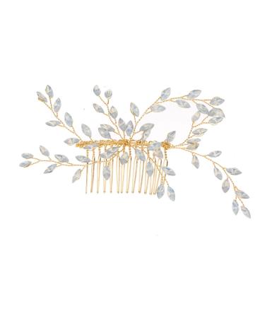 FRCOLOR Bridal Headpiece Wedding Hair Accessories Bridal Headdress Bridal Hair Accessories White Comb Bride