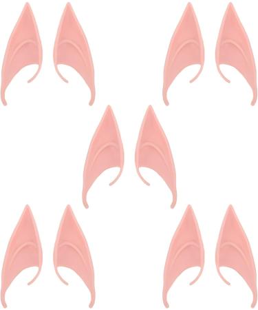 Homoyoyo Elf Ears Cosplay - 20 Pairs Prosthetic Ear Tips for Fairy Costume - Latex Pink Ear Tips - 12X4CM - Pack of 4 - Buy Online on GoSupps.com