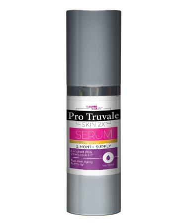Pro Truvale Skin 2X Serum - Premium Anti Aging Serum - 2 Month Supply - Promote Collagen Production to Reduce Saggy Skin - Help Prevent & Correct Wrinkles & Discolorations - Aid Skin Cell Regeneration
