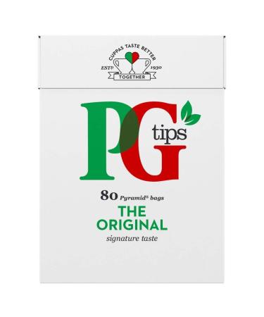 PG Tips Tea Bags 80's 232g 80 Count (Pack of 1)