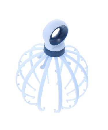 Oatipho head massage device Tiger band Kamm tool for the head care claw massage head claw made of plastic massage device in the claw -style plastic scalp steel ball extender 21x15x15cm blue