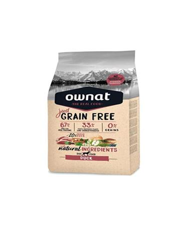Ownat Grain-free Duck Meat Dog Food (3 kg) Dogs with natural ingredients without preservatives or colorants, Food rich in proteins.