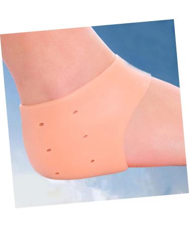 FOMIYES 10 Pairs Silicone Foot Heel Socks Cushion Sleeves Protective Sleeve Silicone Heel Grips Walking Accessories Reusable Moisturizing Feet Moisturizing Socks Foot Spa Socks Boots Crack - Buy Online on GoSupps.com