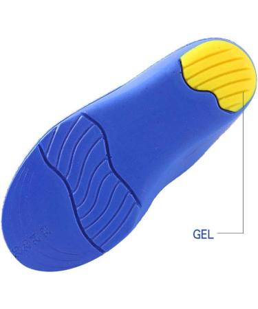 Children's Orthotic Insoles | Comfort Athletic Gel Inserts for Flat Feet | Kids Sports Heel Cushions (US 2-4.5 - Buy Online on GoSupps.com