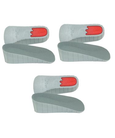 NOLITOY 3 Pairs Height Increase Socks Height Increase Insole Shoe Lift Cushion Heel Cushion Inserts Non-Slip Increase Insole Shoe Insoles Invisible Insole Support Pad Internal Heightening