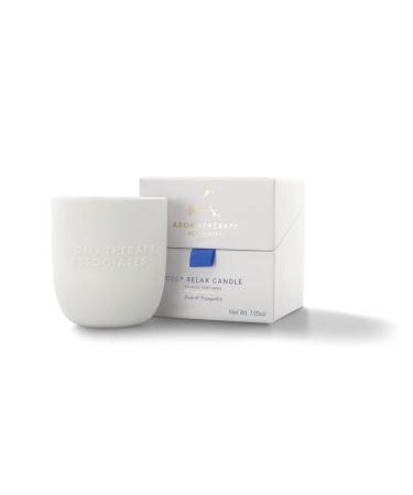 Aromatherapy Associates Deep Relax Candle. Hand Poured Vegan Wax for Sleep and Tranquility. Crafted with Vetivert and Chamomile Essential Oils. 40 Hour Burn Time (7.05 oz)