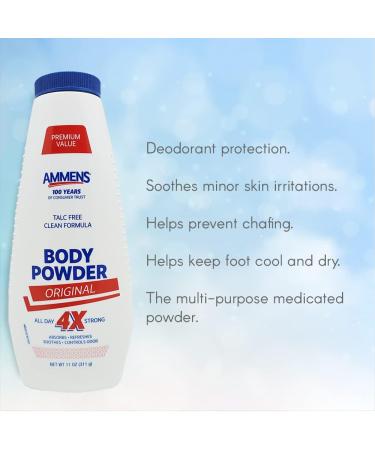 Ammens Original Powder 11oz - Pack of 2 | Soothing Body Powder - Buy Online on GoSupps.com