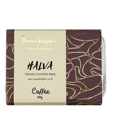 Sesame Kingdom Halva Coffee Flavour 300g - Premium Soft Halva Gluten-Free Dairy-Free Vegan Kosher