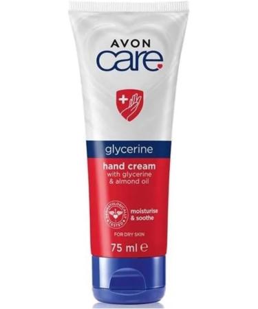 Avon Nurturing with Glycerine & Almond Oil Hand & Nail Cream 75ml- for dry skin - Buy Online on GoSupps.com