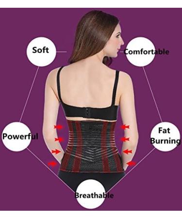 DGXINJUN Women’s Adjustable Waist Trimmer Belt - Body Shaper & Back Brace for Postpartum Recovery - Invisible Support in Black US/M (Asia Tag L - Buy Online on GoSupps.com