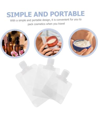 DOITOOL 1 Set Flap Lotion Bag Portable Spout Pouch Spray Lotion Dispenser Container Hand Soap Bottle Travel Size Container Liquid Makeup Reuseable Wash Bag Bye Frosted Clamshell - Buy Online on GoSupps.com