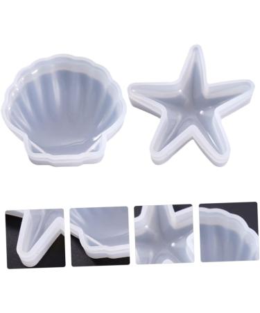 SHINEOFI 6 Pcs Diy Starfish Mold Epoxy Coaster Mold Conch Mold Plate Craft Mold Self Made Craft Supplies Whitex3pcs 8.5x6x2cmx3pcs - Buy Online on GoSupps.com