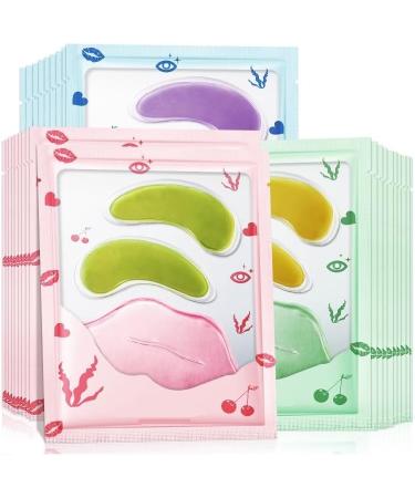 10pcs Collagen Eye Mask Lip Mask Combination Moisturizing Lip Patch Anti-wrinkle Anti Dark Circles Eye Patches (Color : B) - Buy Online on GoSupps.com