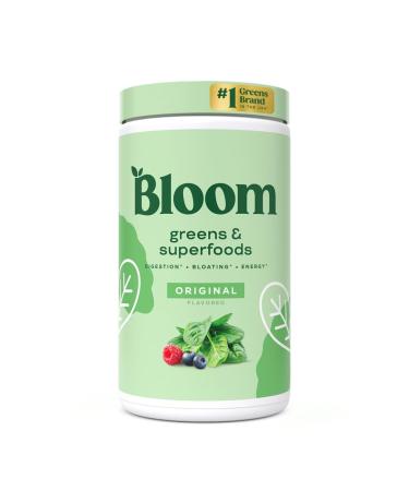 Bloom Nutrition Super Greens Powder Smoothie & Juice Mix - Probiotics for Digestive Health & Bloating Relief for Women Digestive Enzymes with Superfood Spirulina & Chlorella for Gut Health (Original)