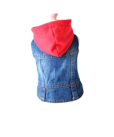Iplusmile coat summer spring dog vest red jeans size party accessories clothing dress hatper prom puppy for xl costumes cat with dress autumn white cool pet clothing denim xl red