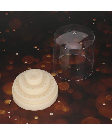 Nail Drill Bits Holder Polishing Grinding Wheel Bits Head Holder Nail Drill Holde 48 Holes for Nail Art Drill Bits for Nail Salon Nail Art School(MTJ-3/beige) - Buy Online on GoSupps.com