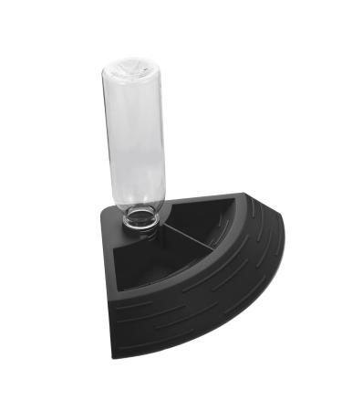 BUGUUYO Turtle Drinker Lizard Water Bowls Automatic Lizard Waterer Pet Food Feeder Reptile Reptisoil Plastic 17X17X3.5CM Black