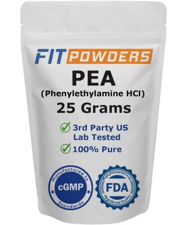 Beta Phenylethylamine HCL (Pea) Powder (Multiple Sizes) by FitPowders (25 Grams)